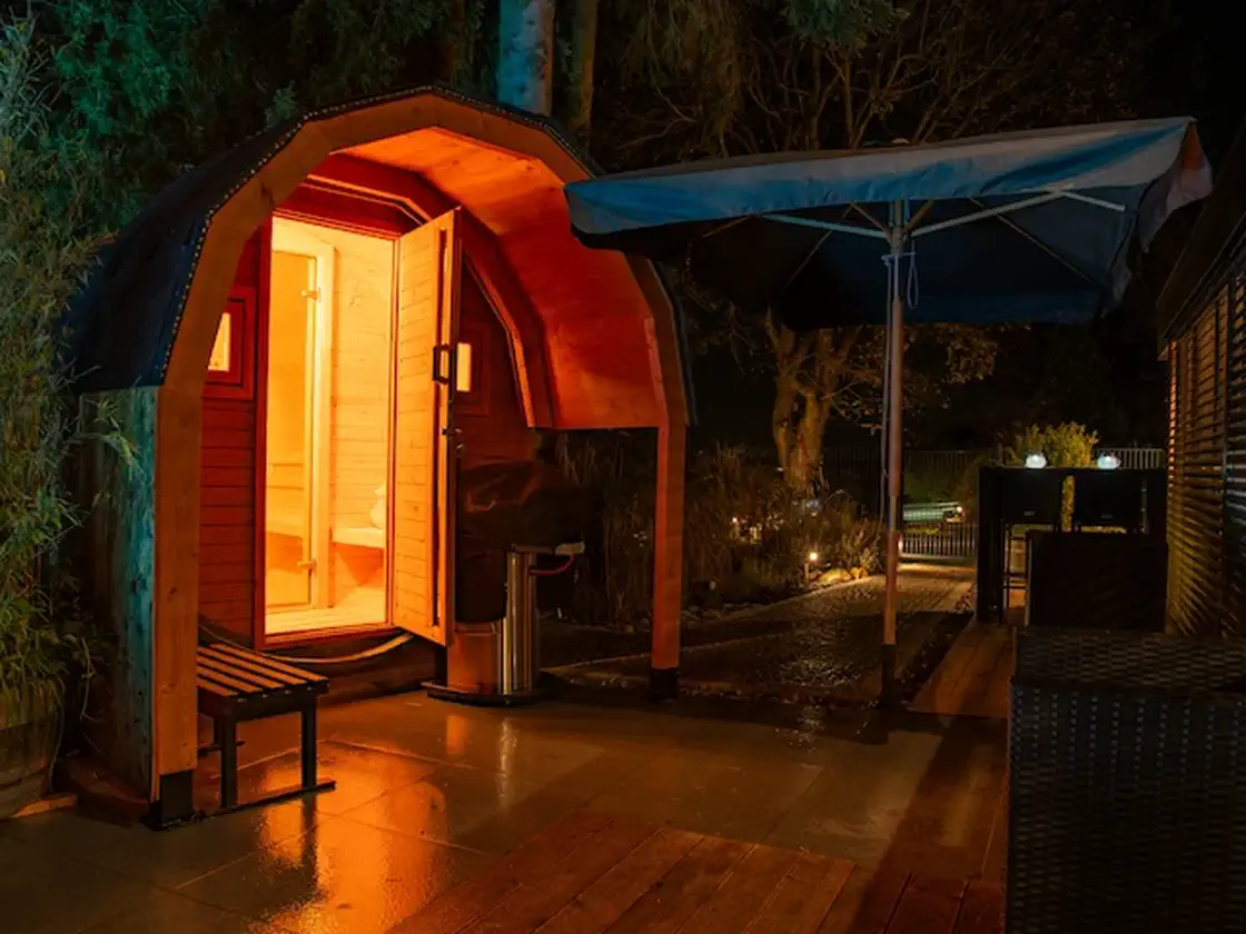 Aufguss in der Sauna